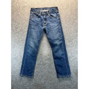 Levis Jeans Men's 32x30 505‎ Regular Fit Straight Leg Medium Blue Denim Jeans